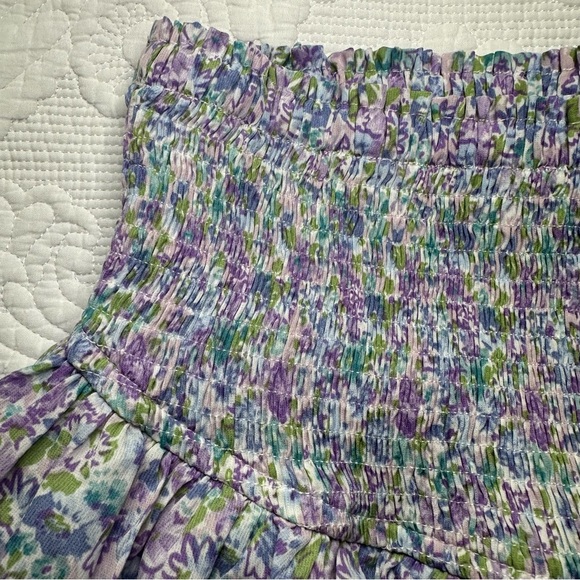 Entro Floral Skirt. Size: Medium. Blue and Green Floral. - Picture 3 of 7
